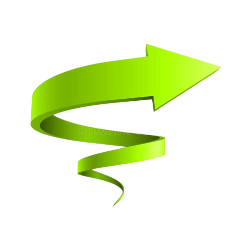 Green spiral arrow 3D royalty free illustration removebg preview